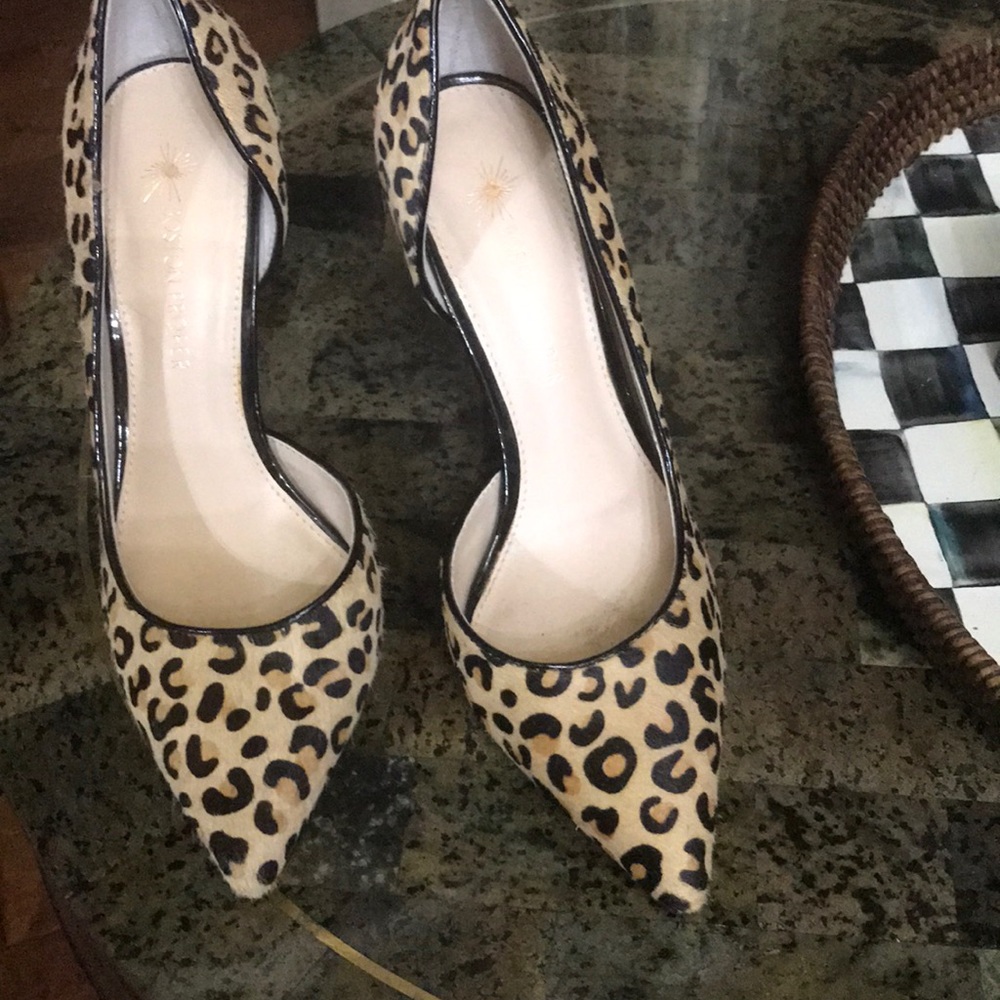 Boston proper leopard heels